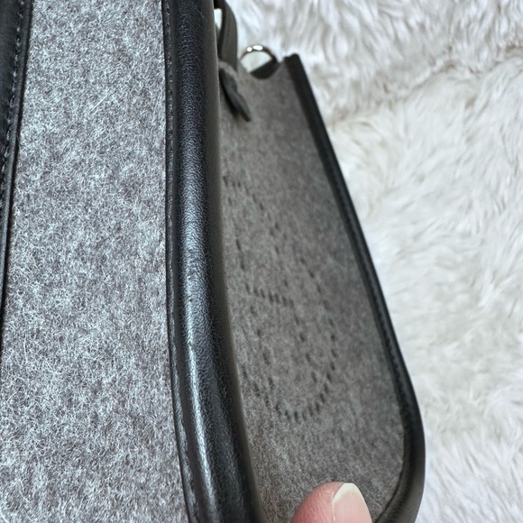 Hermes Evelyne Gen III Felt TPM Gray with Black Lining - Picture 11 of 14